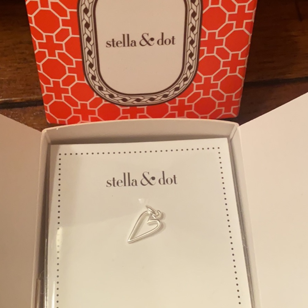 Stella and dot namesake alphabet silver heart